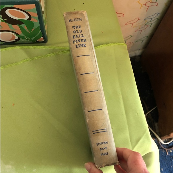 Other - The Old Fall River Line Hardcover Book - Beige Spine